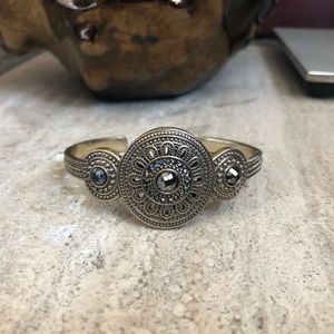 Lucky Brand Brass Stone Cuff